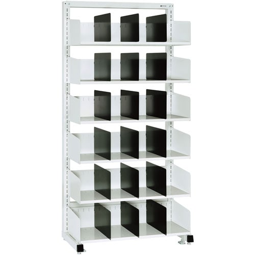 カルテラックS棚6段・1連用(基本型) アイボリー