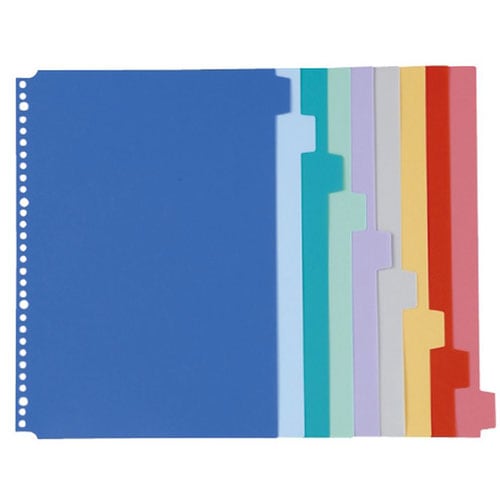 カラーインデックス(無地) A4/9山