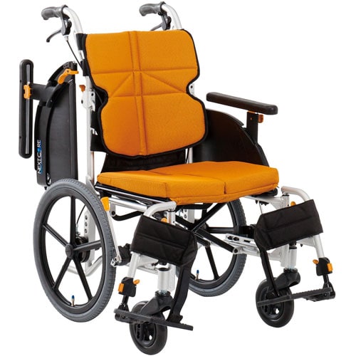 車いす ネクストコアアジャスト 介助用 オレンジ