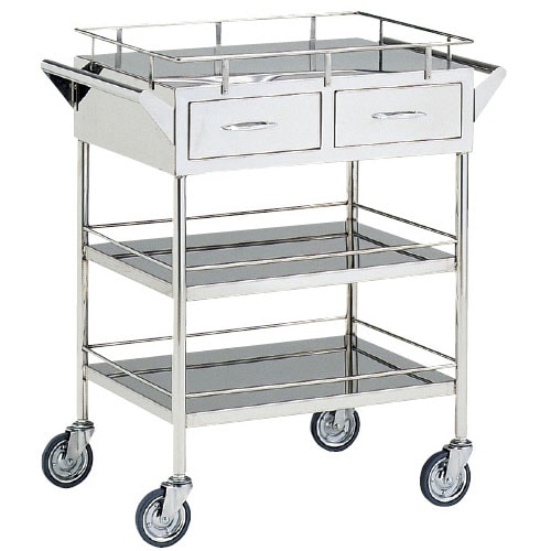 回診車 引出付3段 静音仕様 MY−1046S