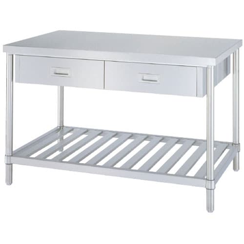 ステンレス作業台(引出付) No.12075