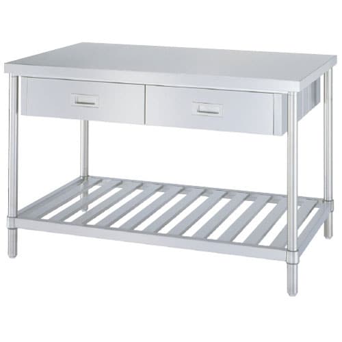 ステンレス作業台(引出付) No.18075