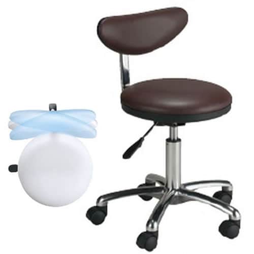 SNナースチェア(背もたれ付) SNCH003BR