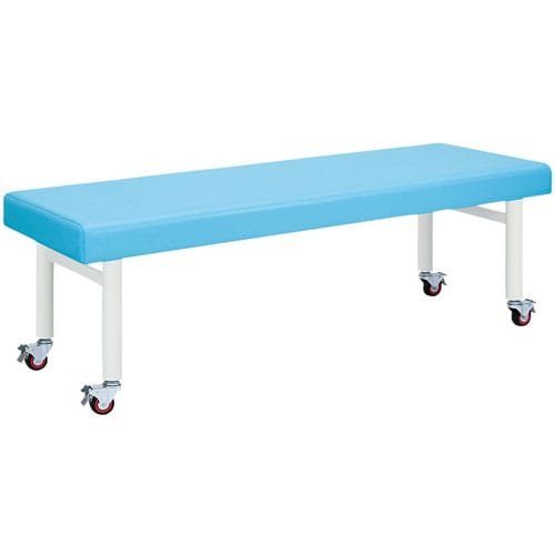 心電図検査台(キャスター付) スカイブルー
