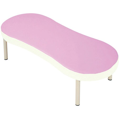 診察台小児用 天面ペールピンク/側面アイボリー