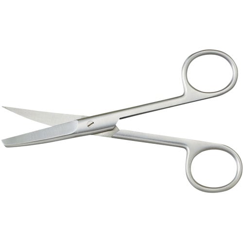 ストーマ用はさみ 左部鈍型・弱弯