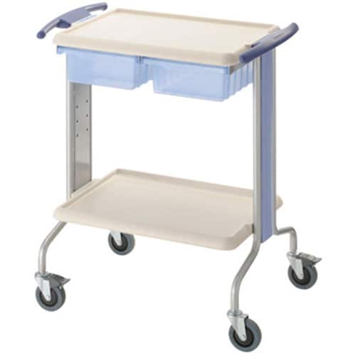 キャリーワゴン トレー2段・引出付