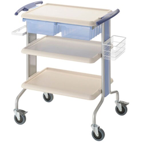 キャリーワゴン トレー3段・引出付