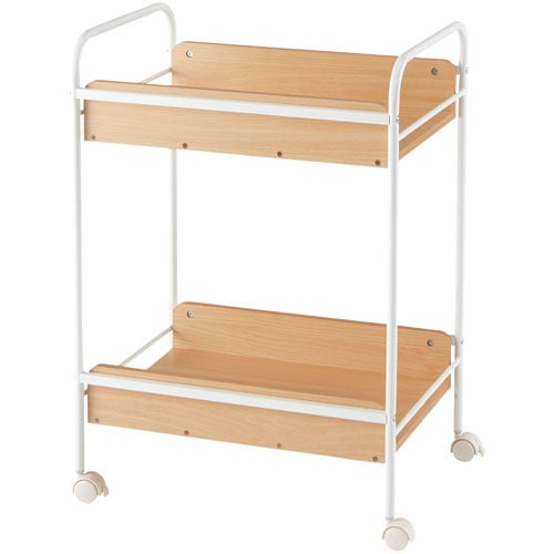 ウッド脱衣ワゴン ナチュラル