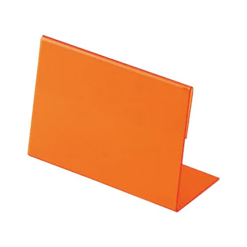 名札立 L型 オレンジ