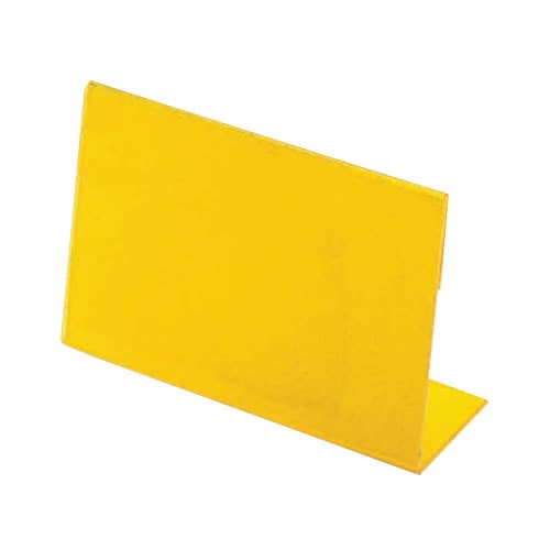 名札立 L型 イエロー