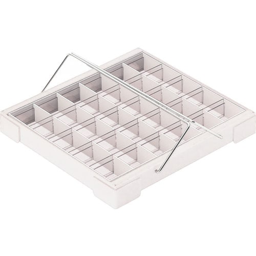 カラー散薬トレー30人用 取手付 ホワイト