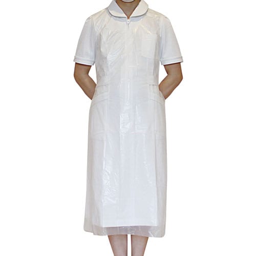 PEエプロンN(袖なし) ホワイト