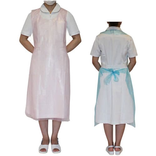 PEエプロンN(袖なし) ピンク