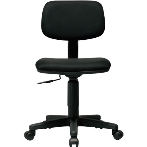 チェア 肘なし ブラック