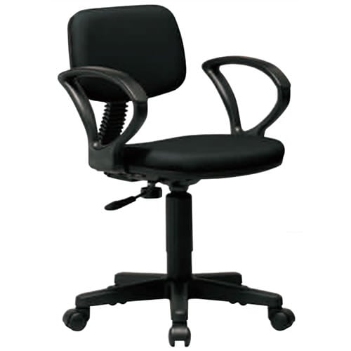 チェア 肘付 ブラック