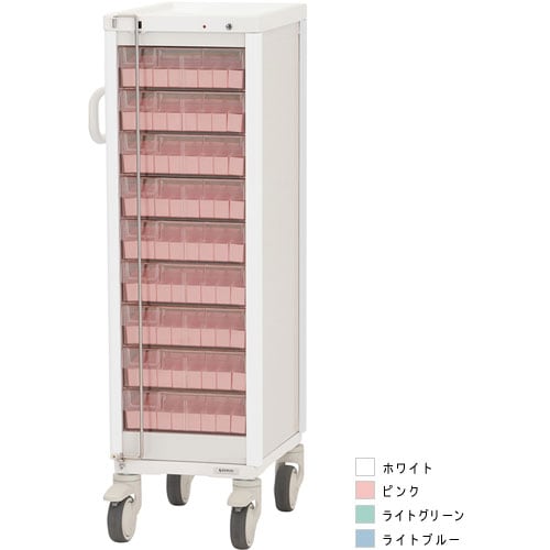 与薬カート1Week 9床用 ライトグリーン