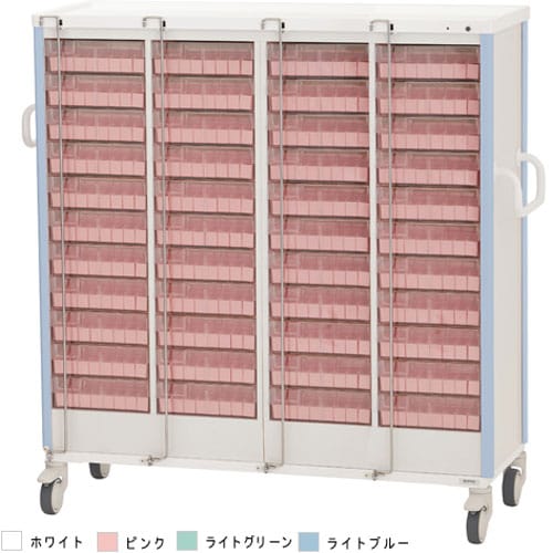 与薬カート1Week 44床用 ホワイト