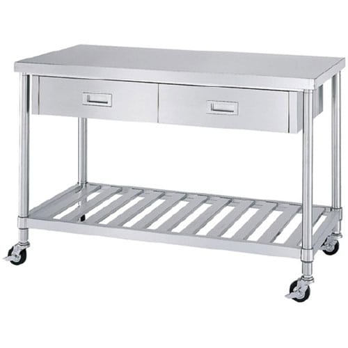 ステンレス作業台(引出付) No.12060