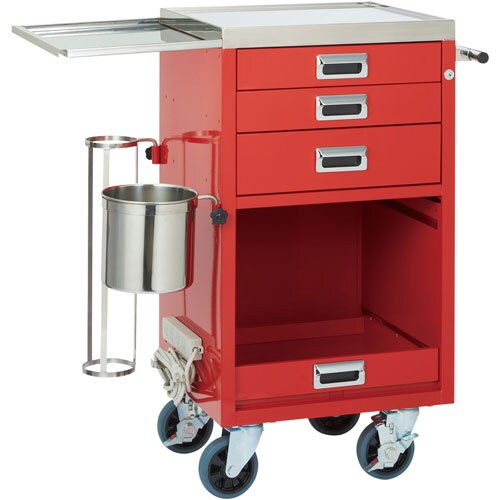 コンパクトオープン救急カート 3段