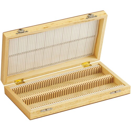 木製プレパラートボックス 100枚用(鉱物用)