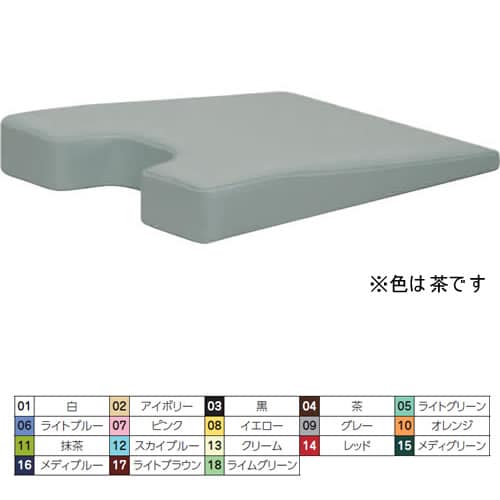 マクラ バスト用(薄型) 茶