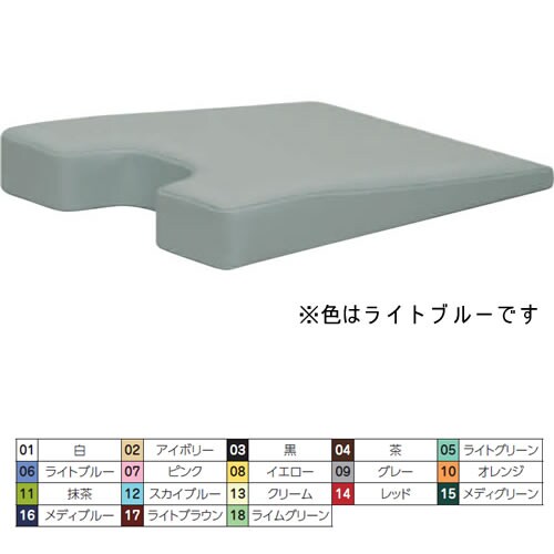 マクラ バスト用(薄型) ライトブルー