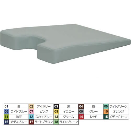 マクラ バスト用(薄型) グレー