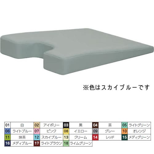 マクラ バスト用(薄型) スカイブルー