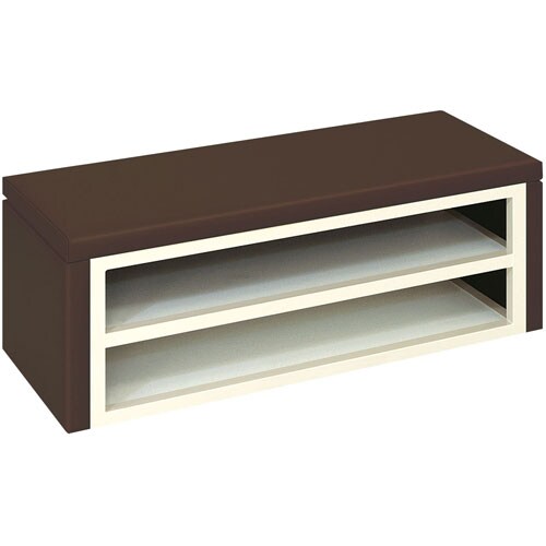 下駄箱ベンチ 茶 幅600mm
