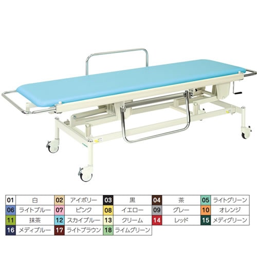 手動昇降式ストレッチャー 背上げ機構なし PI
