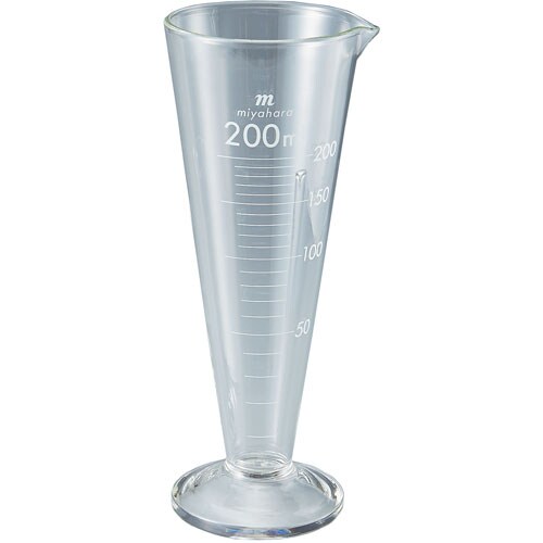 液量計(ガラス製)円錐型 200ml