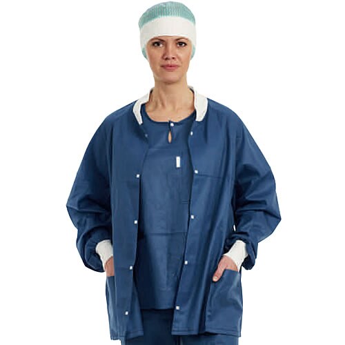 バリアー ウォームアップジャケット S ブルー