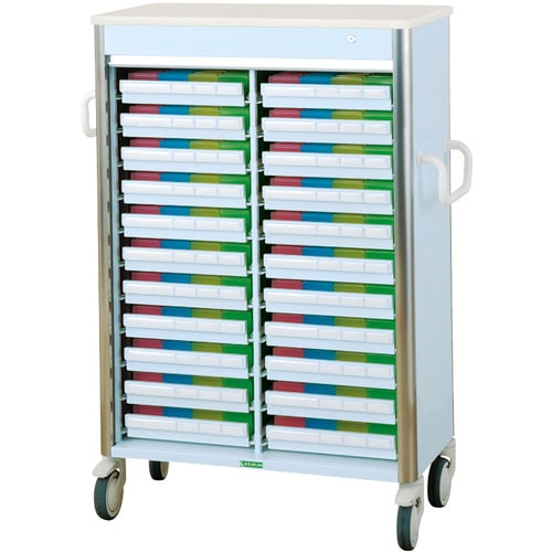 与薬カートレギュラータイプ2列 22床用Lブルー