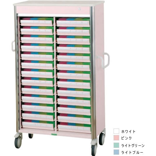 与薬カートレギュラータイプ2列 26床用ホワイト