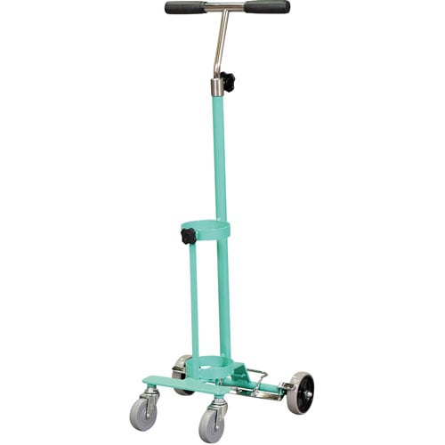 ストッパー付ボンベカートSD 500L グリーン