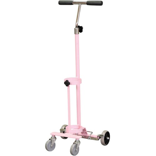 ストッパー付ボンベカートSD 500L ピンク