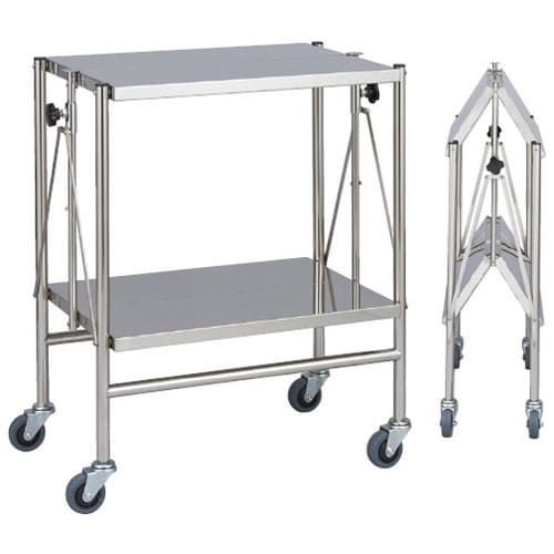 折りたたみ式器械台(自立型) 2段 MY−1581