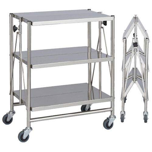 折りたたみ式器械台(自立型) 3段 MY−1585