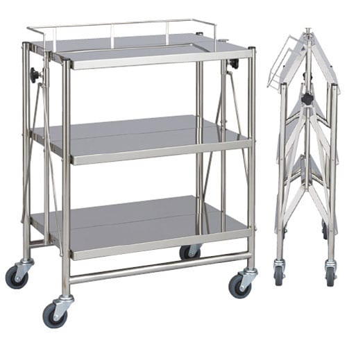 折りたたみ式器械台(自立型) 3段 MY−1587