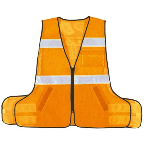 パトロールベストネオ(差替式) 蛍光オレンジ