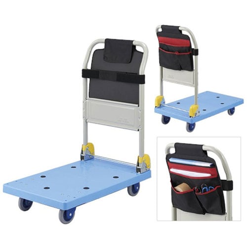 ポケット付静音樹脂台車