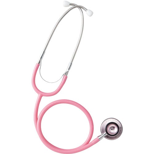 聴診器 エコノミーW ピンク