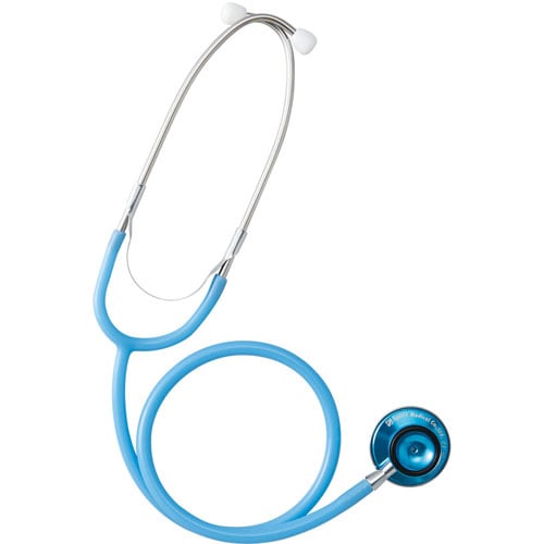 聴診器 エコノミーW アクアブルー