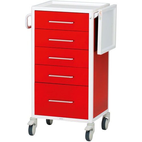 救急カート タイプS・5段 レッド