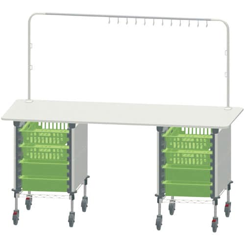 KSO作業台ハンガー奥MWT020HT−64SET