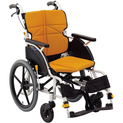 車いす ネクストコアプチ 介助用 オレンジ