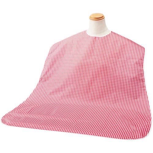 マツヨシ 食事用エプロン ギンガムレッド