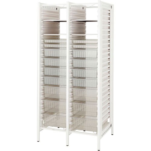 メディカルラック スリム・トレー付 トレー/透明