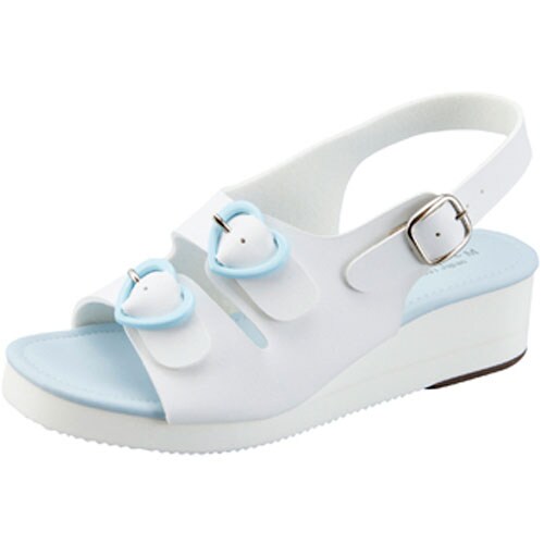 ハート2バックルサンダル S サックス